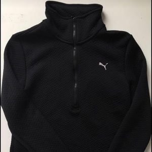 Puma Quilted Quarter Zip Sweatshirt (S)